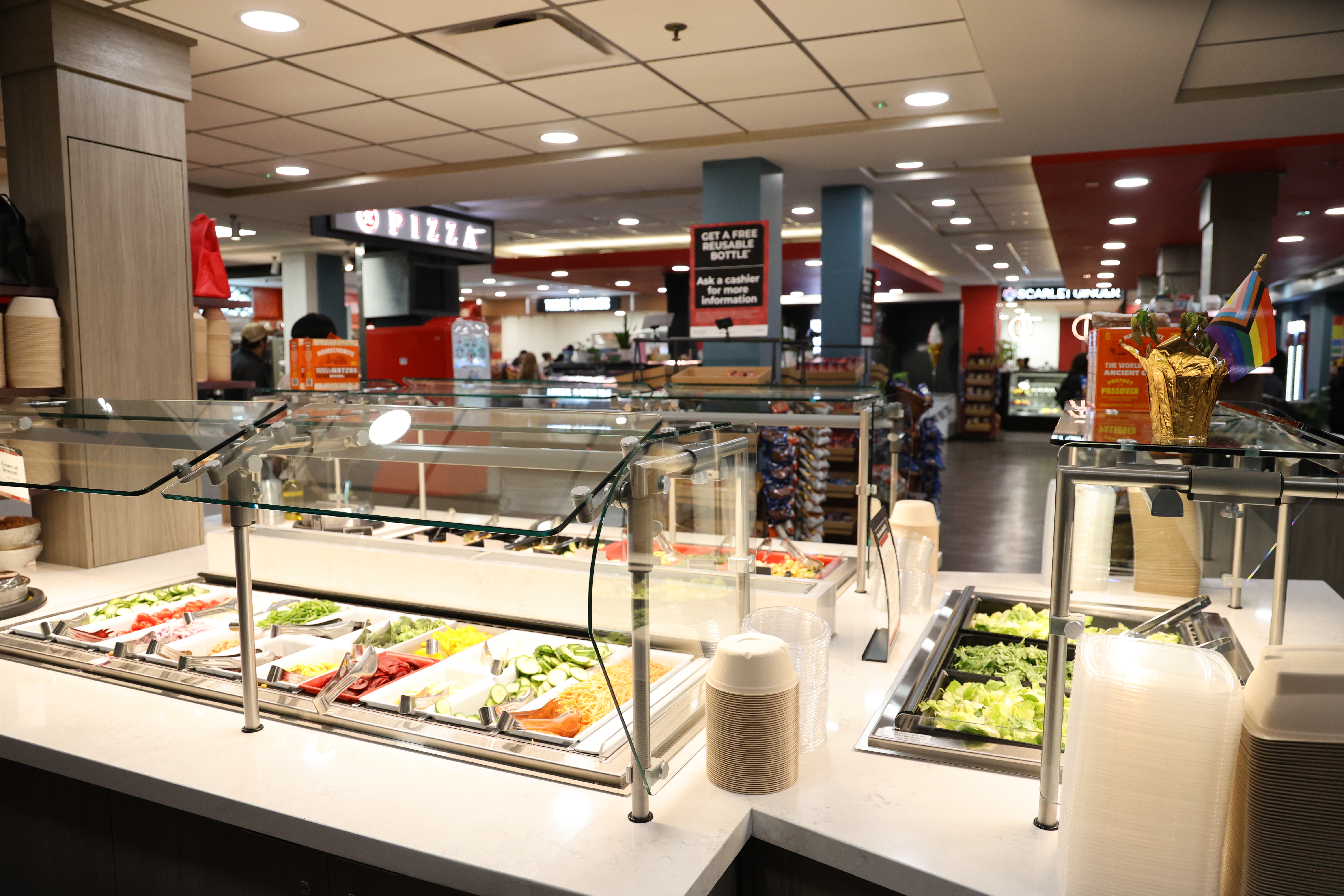 a photo of the soup and salad bar