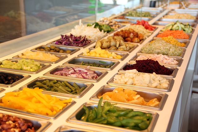 image of a deli salad bar